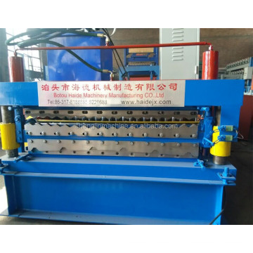 China Machine schnelle Lieferung Automatische Stahlfliesen -Dachplatte Rollformmaschine